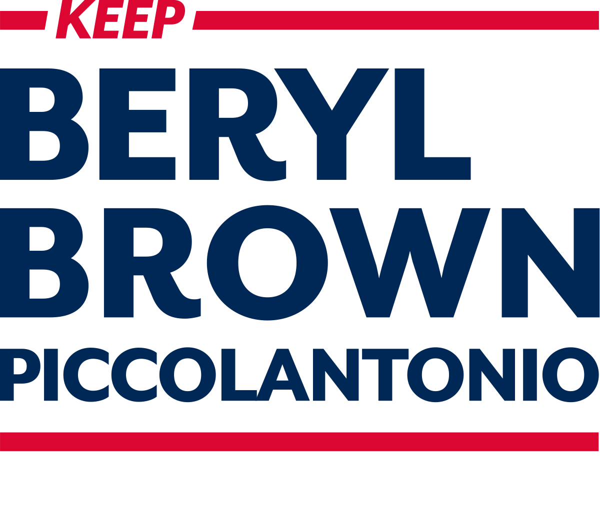 Beryl Brown Piccolantonio for State Representative